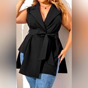 New with tags black vest blazer